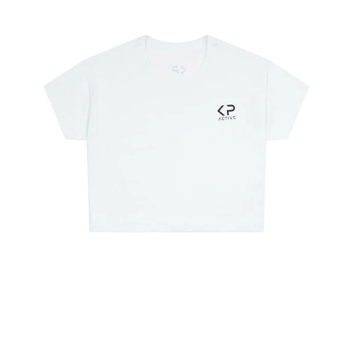 Cropped T-shirt White - Image 4