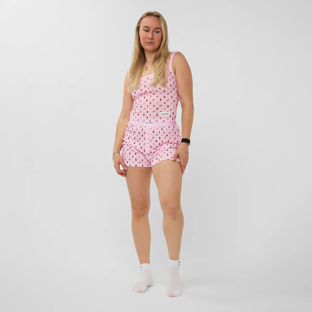 PYJAMA SET PINK SHORT - Image 4