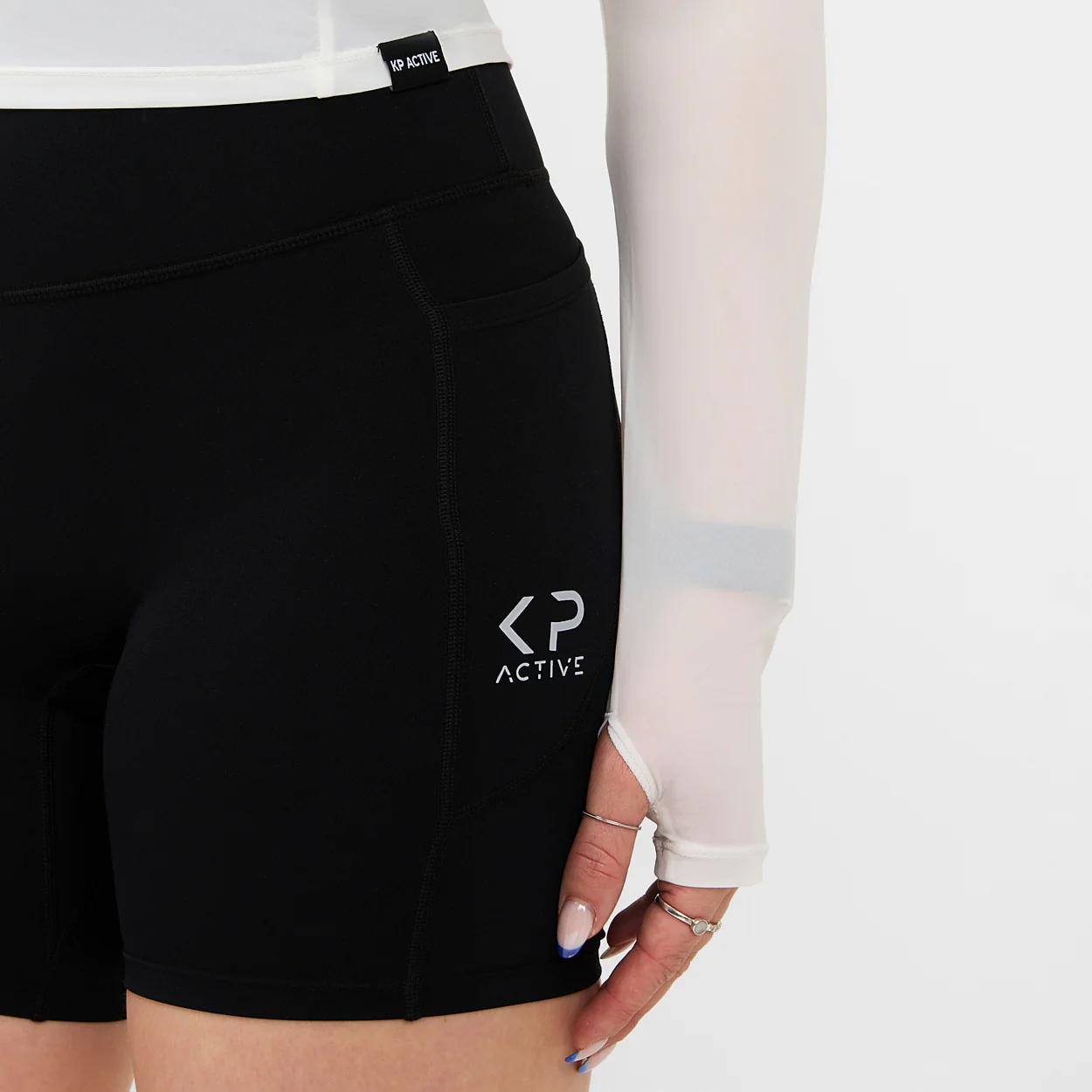 MESH LONG SLEEVE WHITE - Image 4