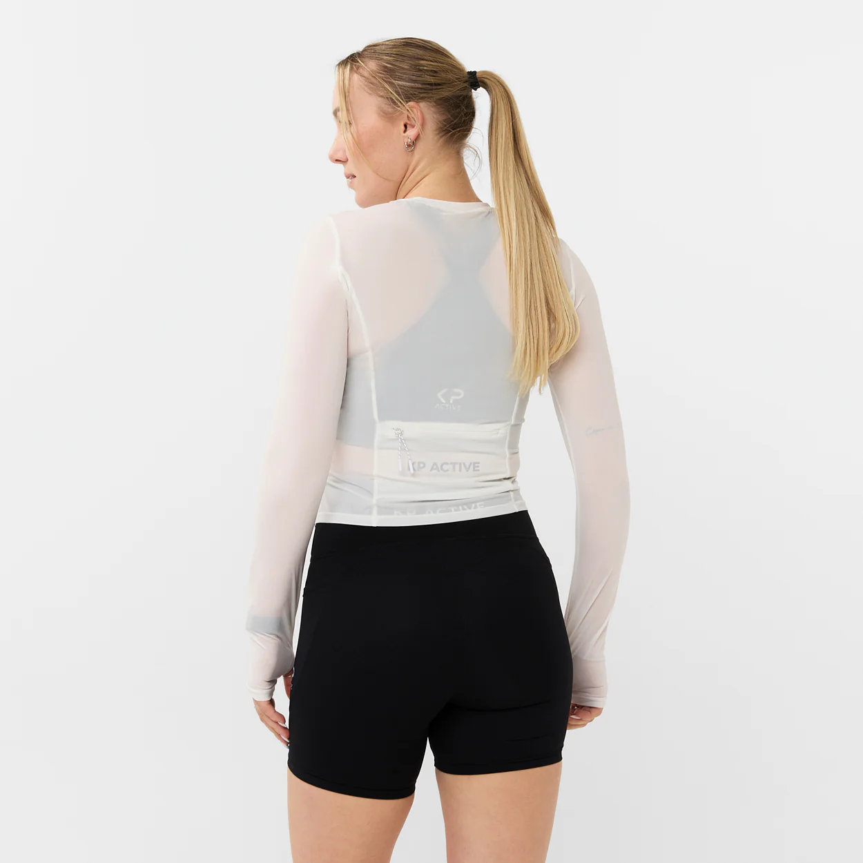 MESH LONG SLEEVE WHITE - Image 6