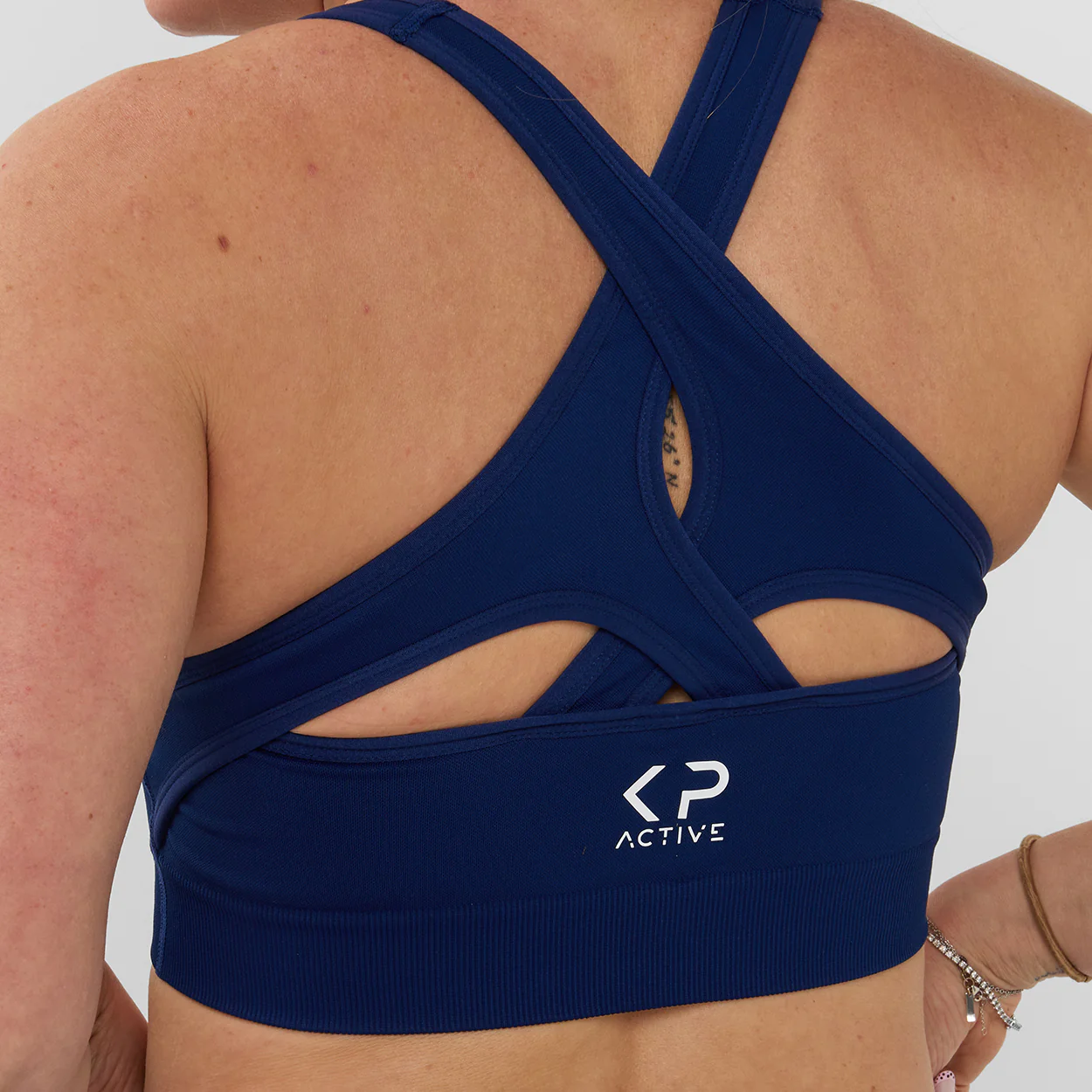 NAVY BLUE PERFORMANCE BRA - Image 4
