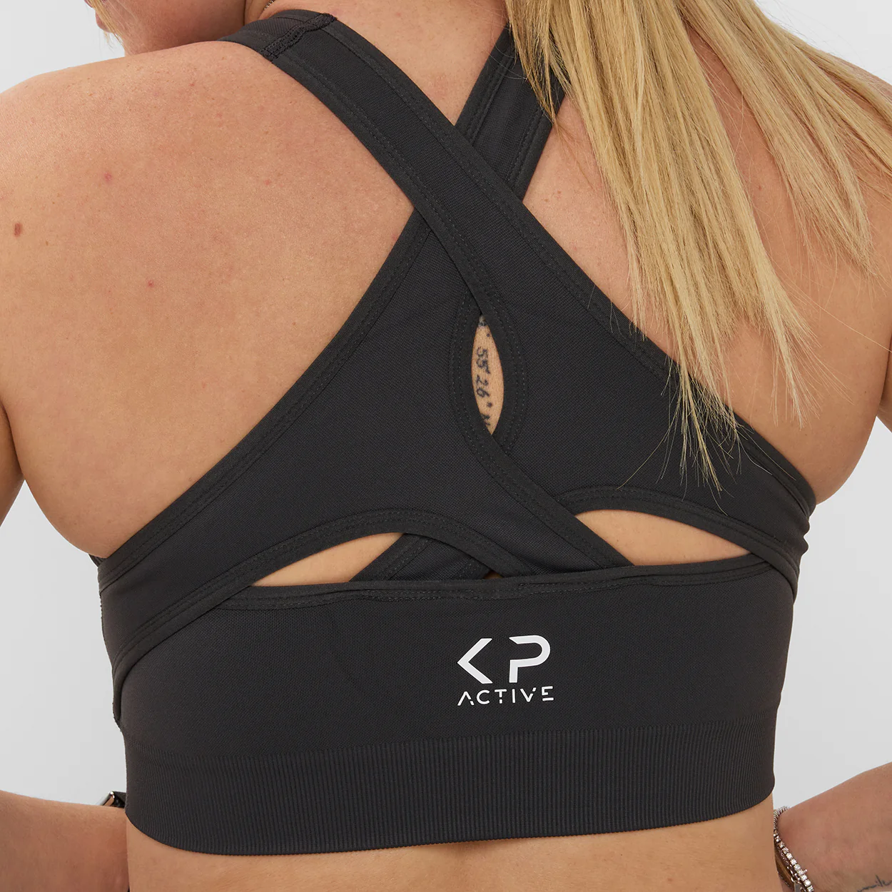 ONYX GREY PERFORMANCE BRA - Image 4