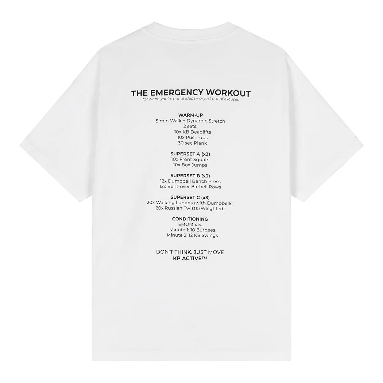 OVERSIZED EMERGENCY WORKOUT T-SHIRT - Image 8
