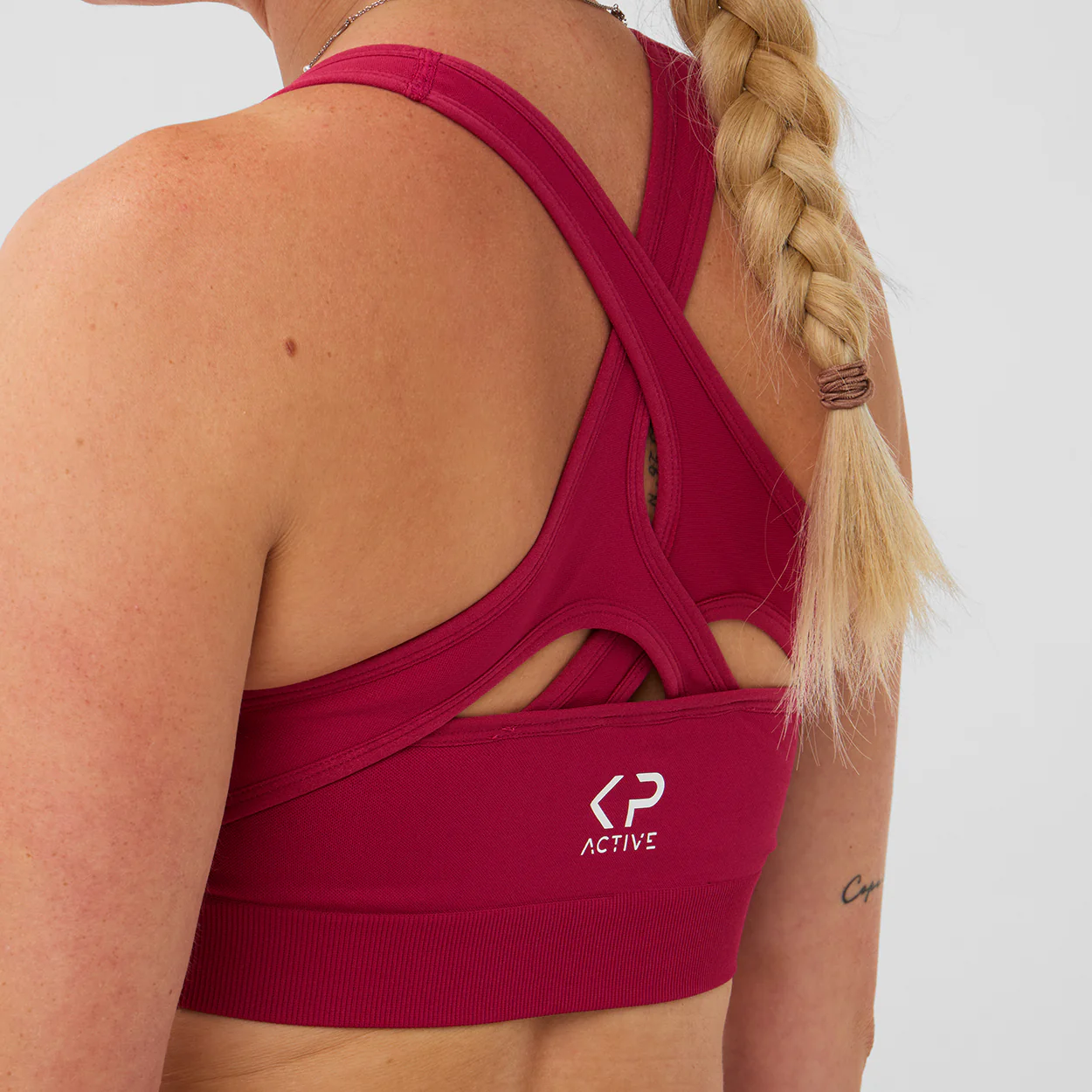 Performance bra cherry red - Image 3